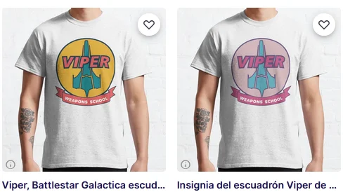 viper battlestar galactica t-shirt